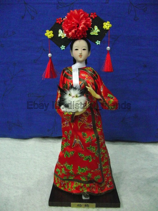 绝版精品唐人坊绢人纯手工制作娃娃人偶公仔商...