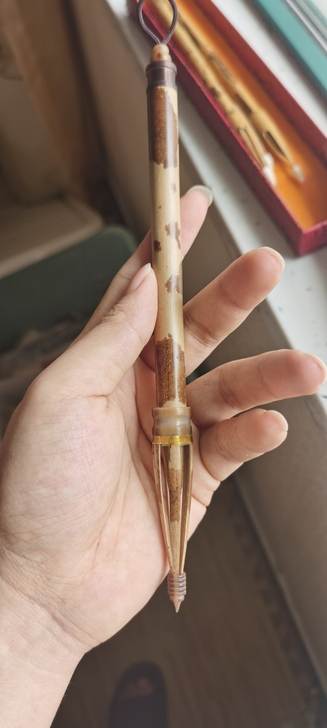 纯狼毫仿唐带帽毛笔，大师手作