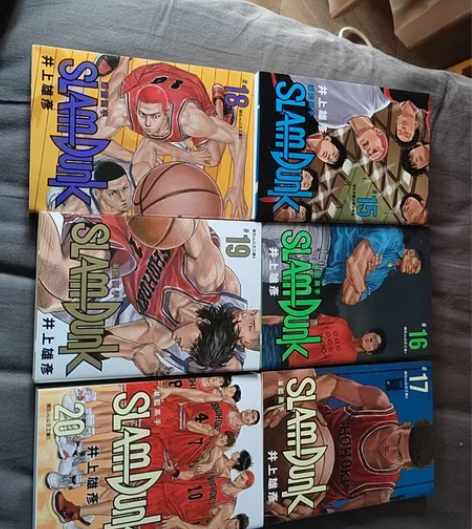 灌篮高手全国大赛卡片15-20，无任何瑕疵...