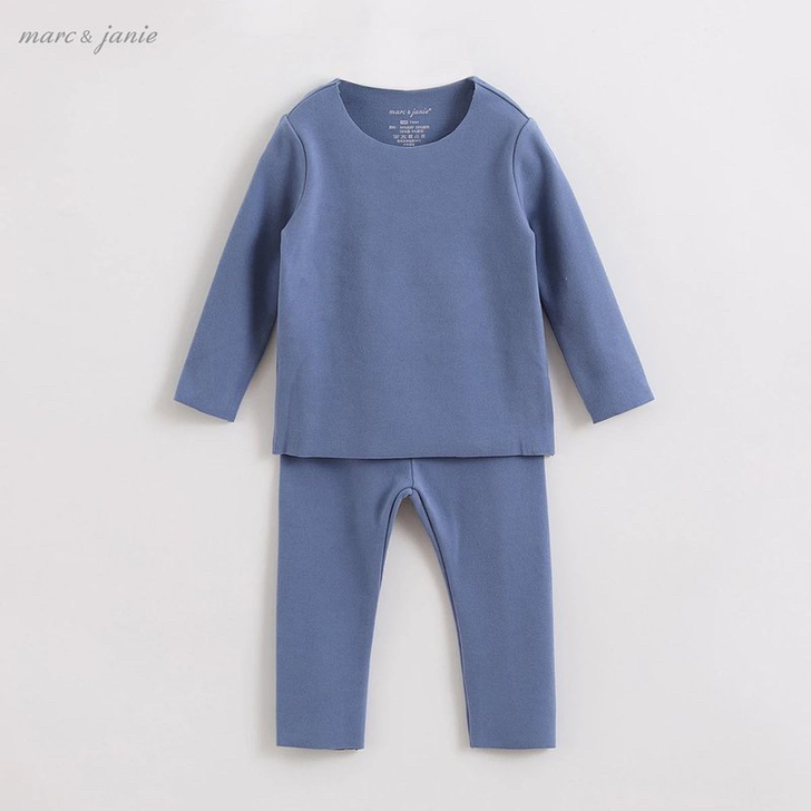 马克珍妮儿童德绒发热保暖内衣套装