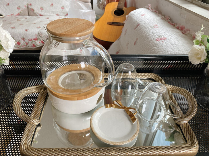 日式玻璃水壶茶壶套装 材质：玻璃 风格：日...