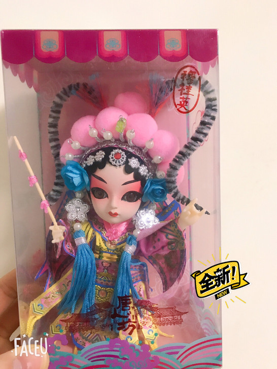 穆桂英，唐人一个 ，包装盒17cm 人偶在...