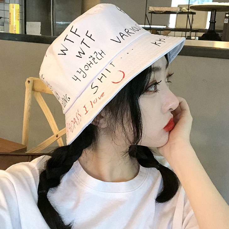 画蔻 帽子 白色