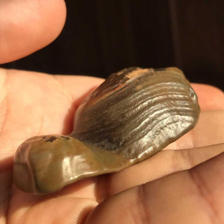 银根碧玉 老皮 千层纹 笔架 笔搁 茶搁 ...