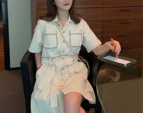 法式桔梗复古山本智熏裙很仙法国小众超仙森系...