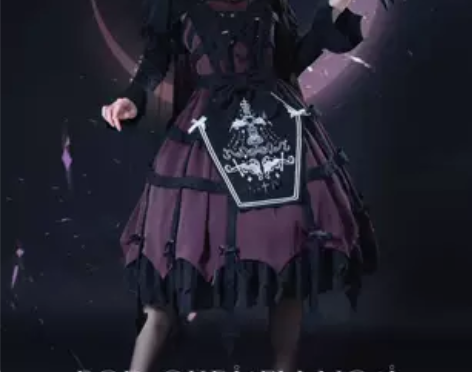 物语者lolita原创设计 夜幕下 暗黑哥...