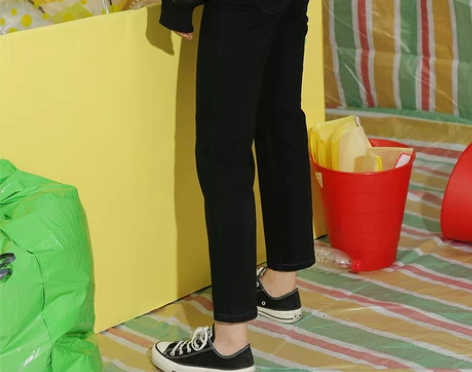 omont蛋挞家 复古百搭修身高腰铅笔锥形...