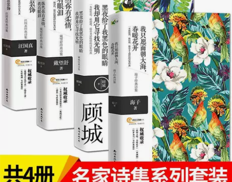 正版4册海子诗集顾城诗集汪国真诗集戴望舒诗...