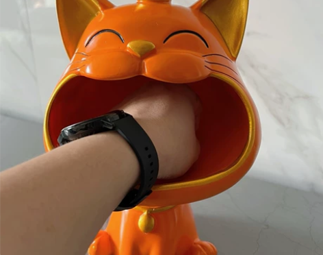 〔清 货 包邮〕招 财猫钥匙收纳摆件北欧轻...