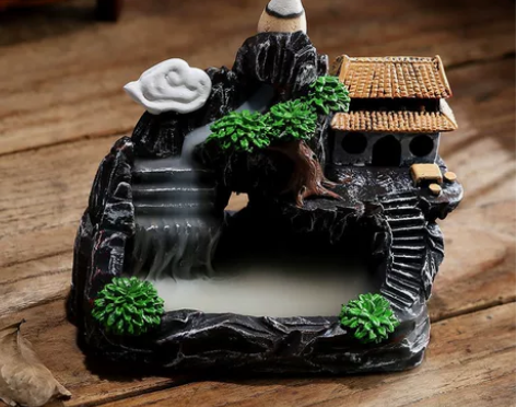 倒流香塔香檀香室内卧室香薰炉厕所除臭驱蚊除...