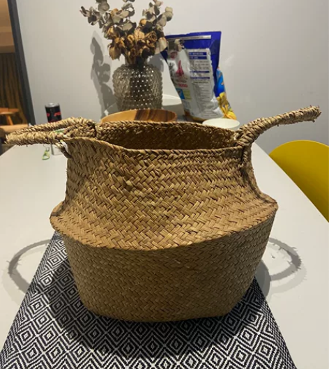 北欧花盆ins大号轻奢花篮编织天堂鸟龟背竹...