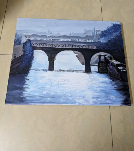 无框画，桥，10元，自提不包邮。 感兴趣的...