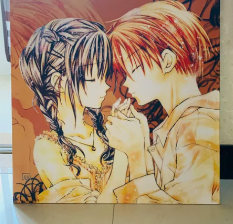 无框画 装饰画  《满月天使》 56×56...