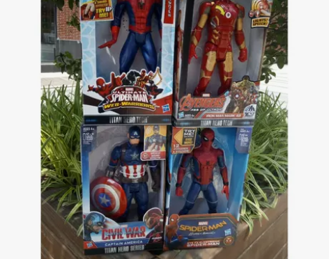 钢铁侠美国队长发声手办人偶公仔玩具模型