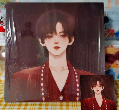 出宋亚轩秘密行动和冷风吹无框画  纯白地满...