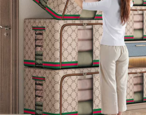 牛津布收纳箱大号家用被子加厚衣物整理宿舍布...