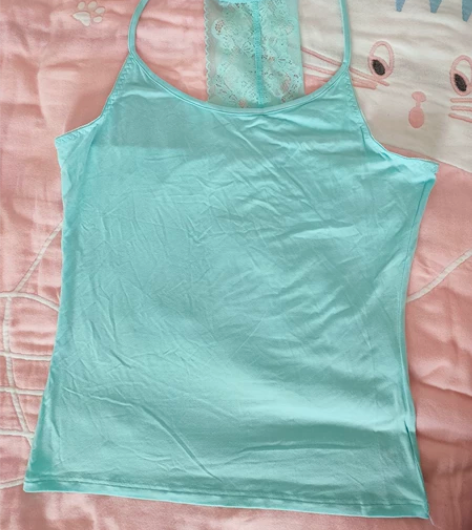 都市丽人全新女士吊带XL 浅水蓝XL码共2...