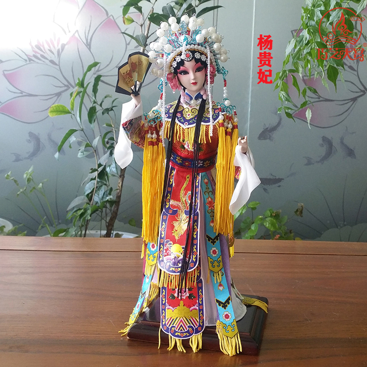 中国风唐人坊绢人京剧人物精品娃娃送老外工艺...