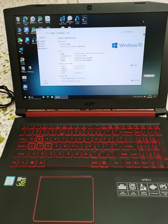 宏碁暗影骑士3，i5八代高压版CPU，15...
