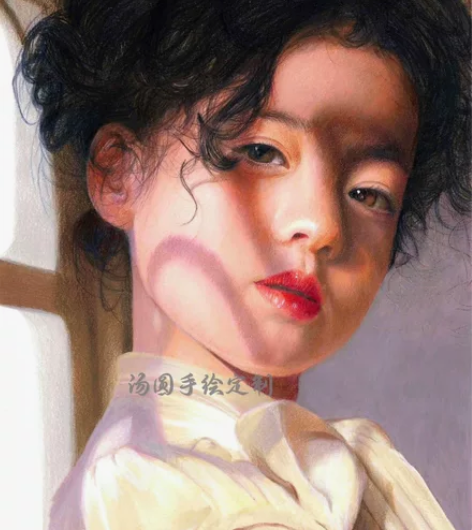 素描画像彩铅人物头像定制肖像画代画真人照片...