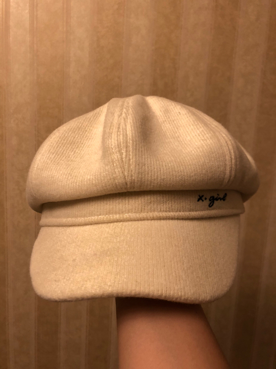 贝雷帽 乳白色 秋冬款
