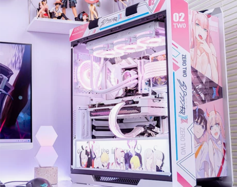 华硕台式机 rog太阳神吹雪白主机定制玩家...