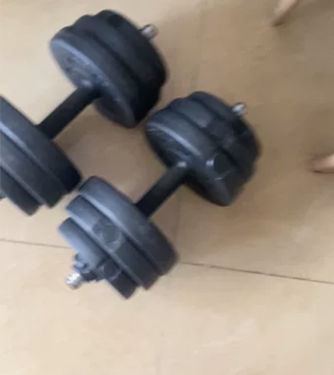 环保哑铃接杠铃22.5kg只限自提。价格接...