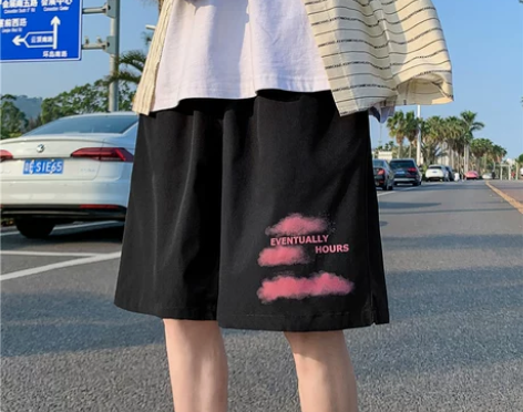 美式短裤男夏季ins潮牌薄款裤子宽松百搭运...