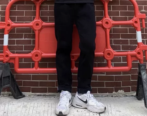 男A21加绒秋冬季黑色牛仔裤,今年变胖了,...