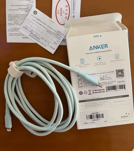 Anker安克亲肤线typec苹果手机pd...