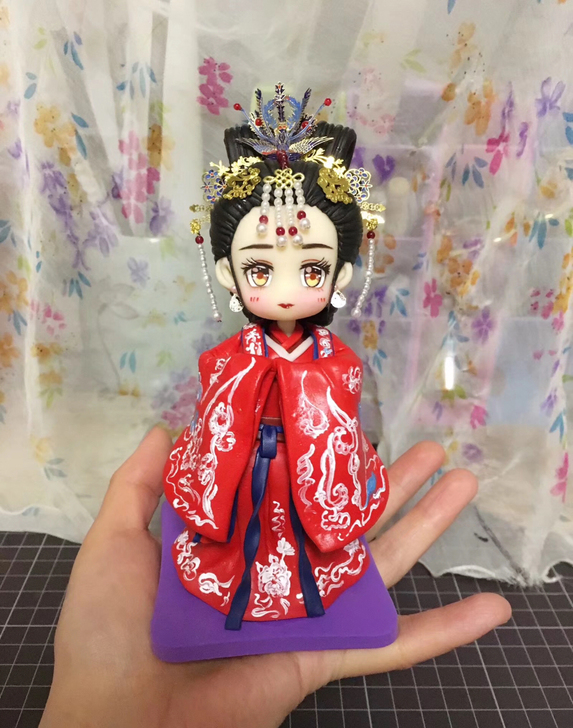 面塑手作 古风新娘