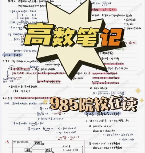 高数笔记~(985院校在读生亲手整理) 只...