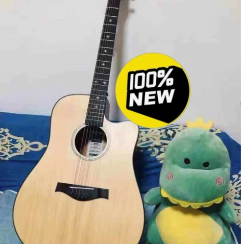 【1200买的一次没用】单板吉他全新38寸...