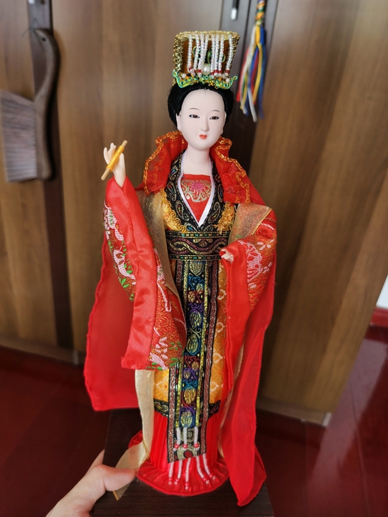 唐人坊精致手工绢人娃娃摆件   武则天  ...