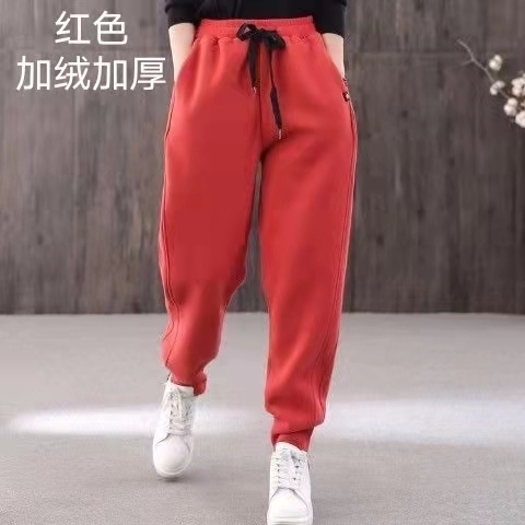 包邮，不满意包退包换，冬韩版宽松系带松紧腰...