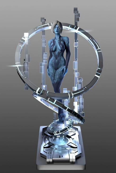 光环美女 3D打印模型文件图纸  stl文...