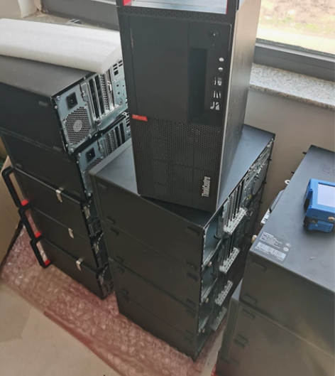 联想机箱原装拆机空机箱+ 机箱带开关线 档...