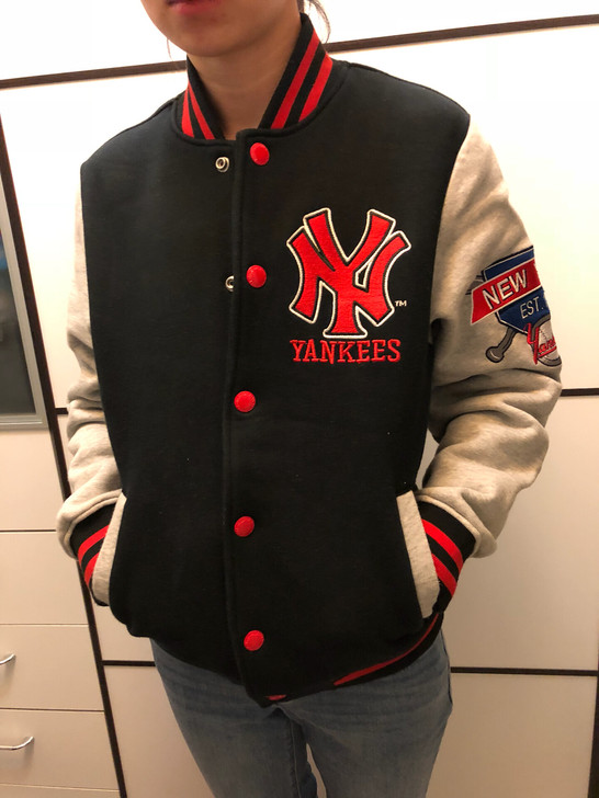 MLB美职棒球正品NY运动夹克棒球加绒外套