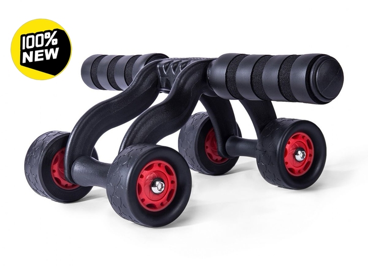 【全新包邮】锻炼健腹器材家用四轮腹肌轮男士...