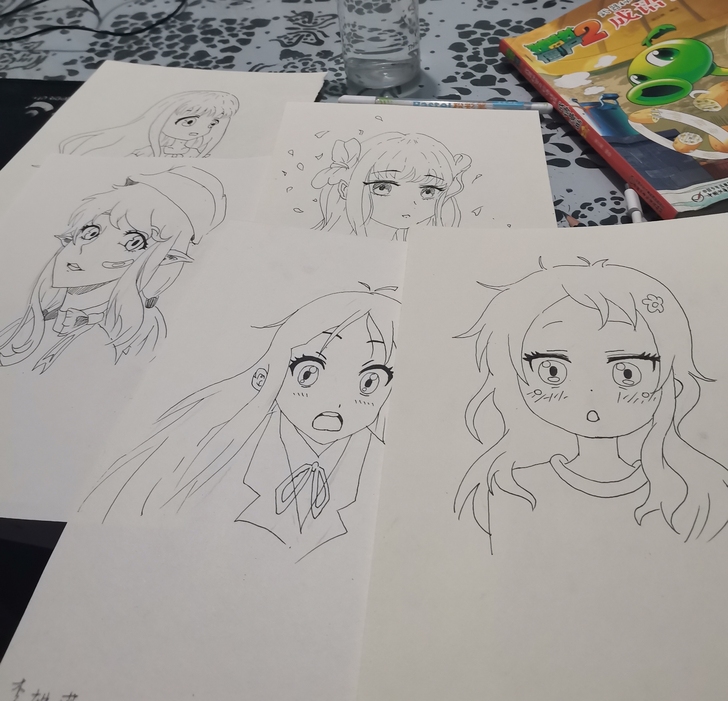 接单卡通动漫人物手绘