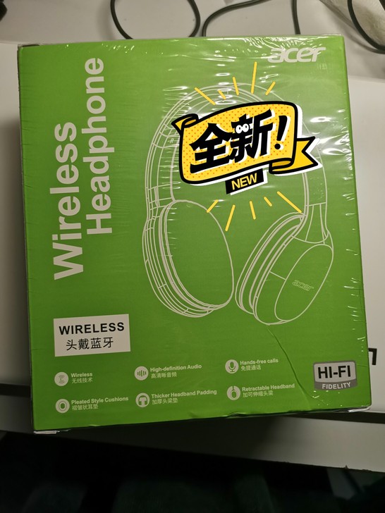 acer头戴式耳机，全新未拆包装