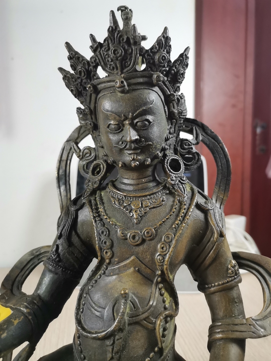 旧铜佛像，藏传佛教铜佛像一尊，高28厘米左...