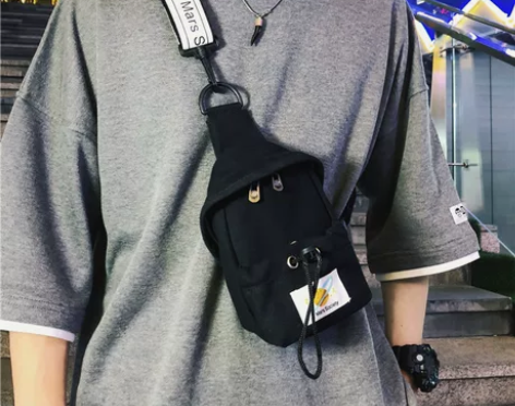 斜挎包男潮牌斜肩包男生包包单肩小胸包运动i...