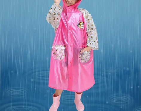 天堂伞雨衣可爱儿童防水步行简单雨披卡通拒水...