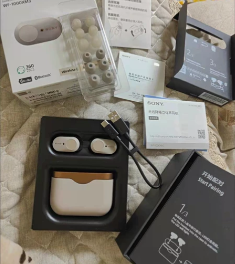 【拆封未使用】索尼无线蓝牙耳机WF-100...