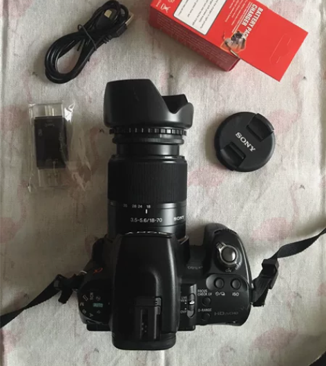 闲置转让索尼中端单反相机，带索尼原装18-...