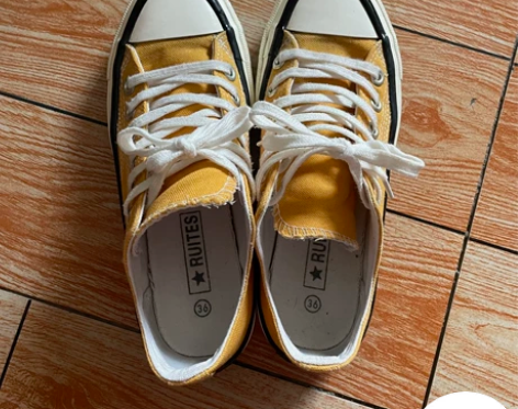 帆布鞋女夏 后跟几乎无磨损 很少穿 搭配衣...