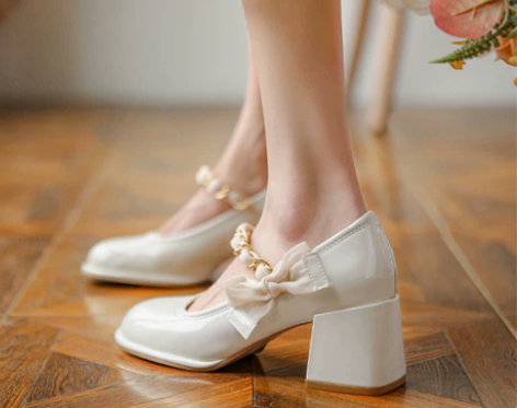 ?小众设计感玛丽珍鞋女2022年春夏新款法...