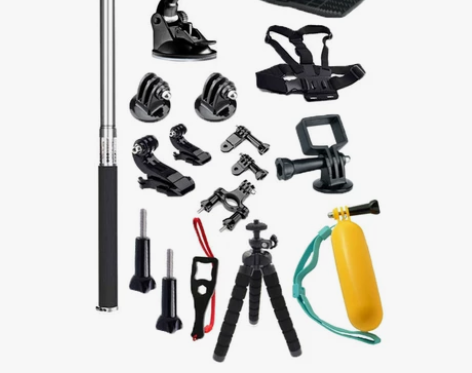 运动相机口袋相机配件套装20合1 20件套...