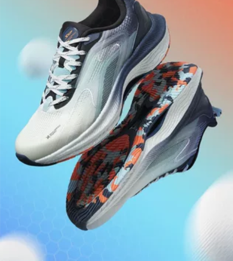 【鞋一口价】特步腾跃跑鞋丨男鞋夏季网面透气...